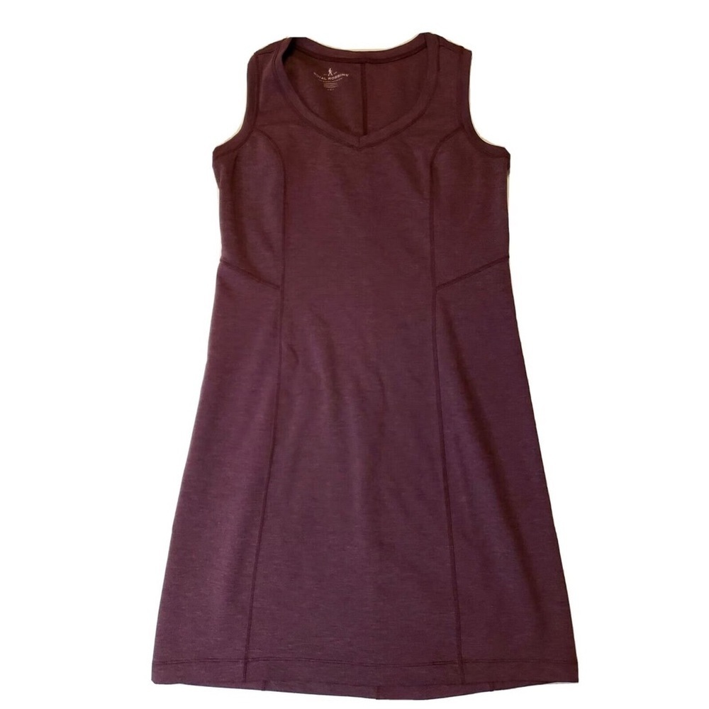 Royal Robbins Metro Melange Athletic Shift Dress Plum Burgundy Travel Medium